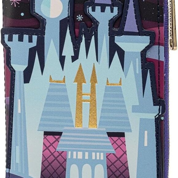 Accessories - Disney Cinderella Castle Flap Wallet Vegan Leather Spacious Womens Accessory